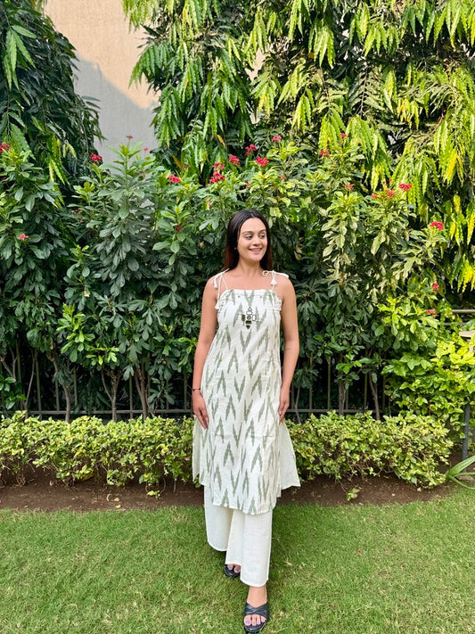 Ivory Breeze Kurta Set White