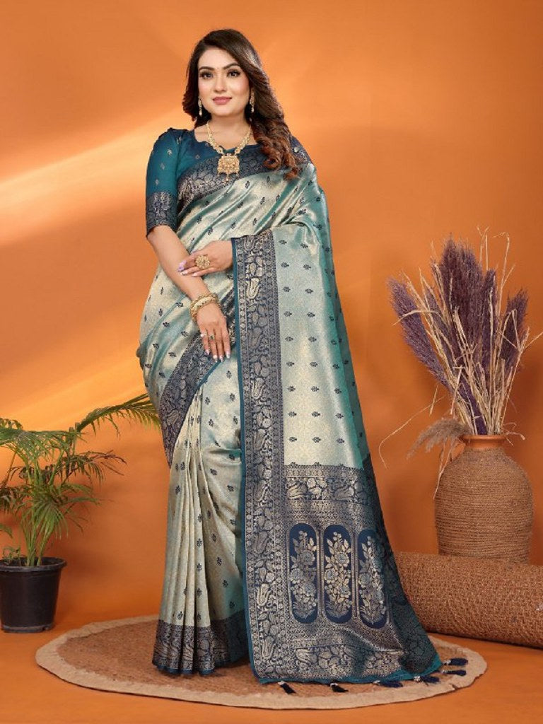 Tissue Taarini Saree Collection Blue