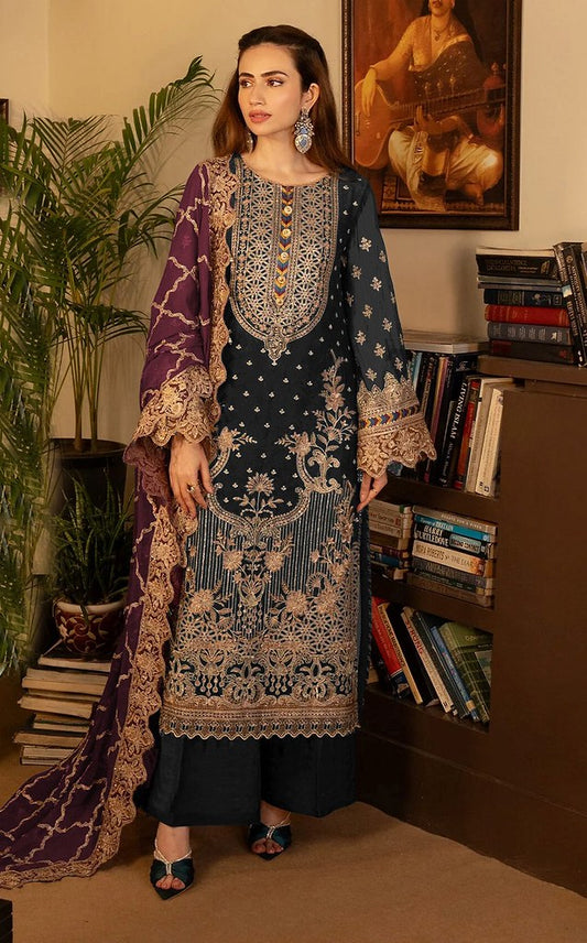 Georgette Glam Suits Collection Black
