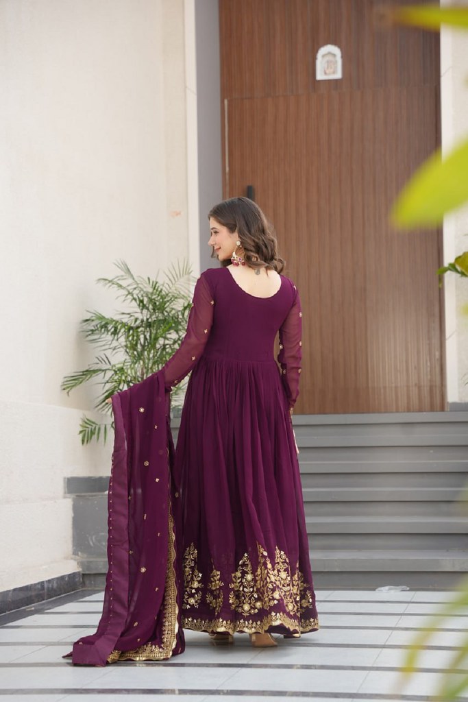 Royal Blossom Gown Collection Wine