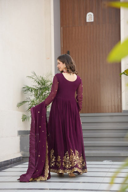 Royal Blossom Gown Collection Wine
