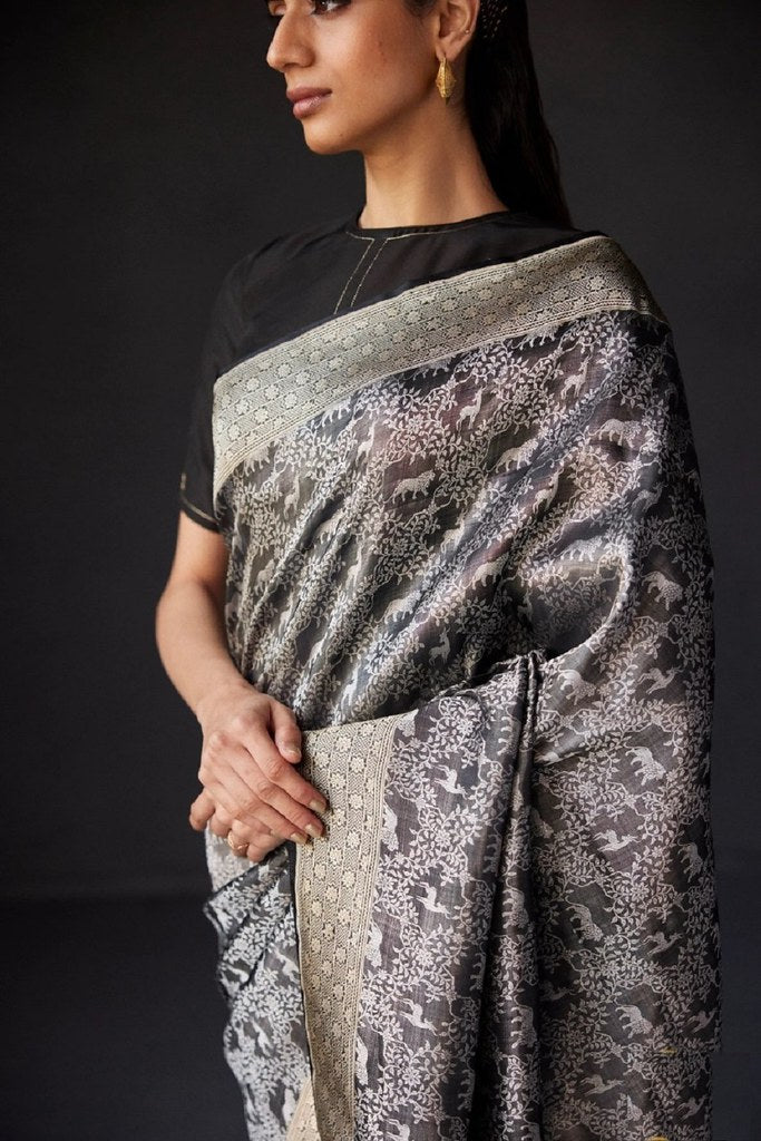 Silken Samriddhi Saree Collection Grey