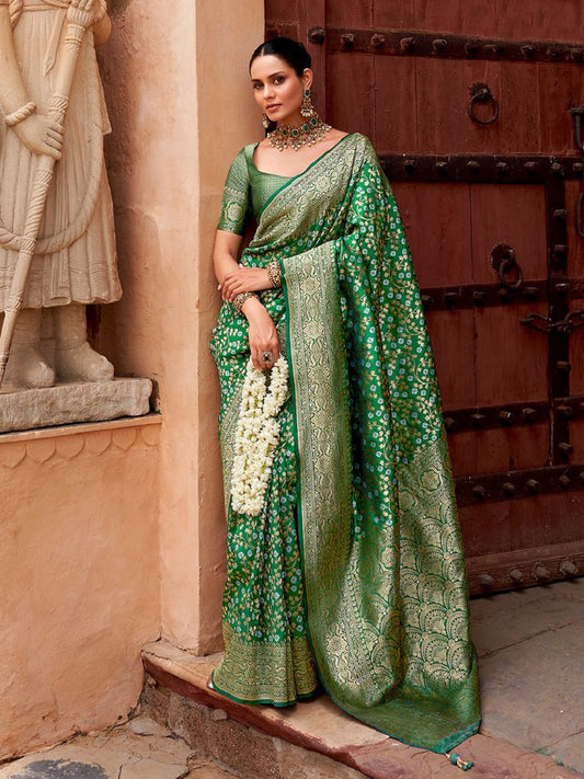 Silken Samriddhi Saree Collection Green