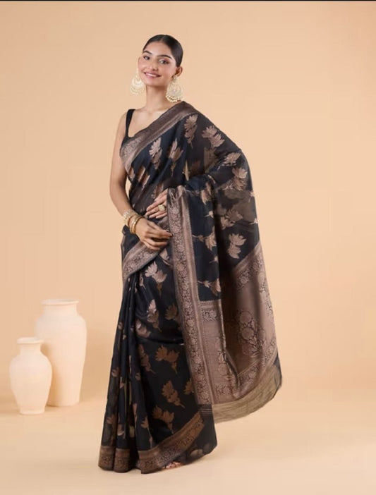 Silken Samriddhi Saree Collection Black