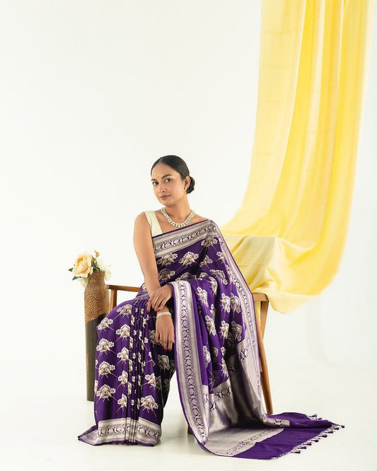 Silken Samriddhi Saree Collection Purple
