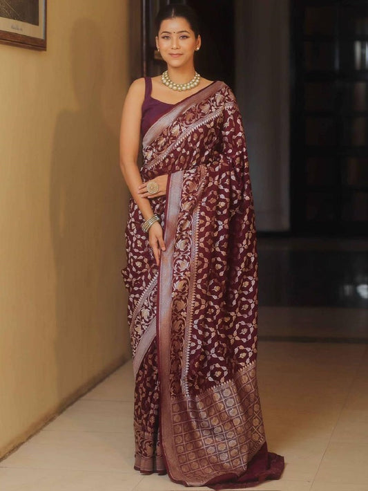 Noor Sagar Saree Collection Maroon