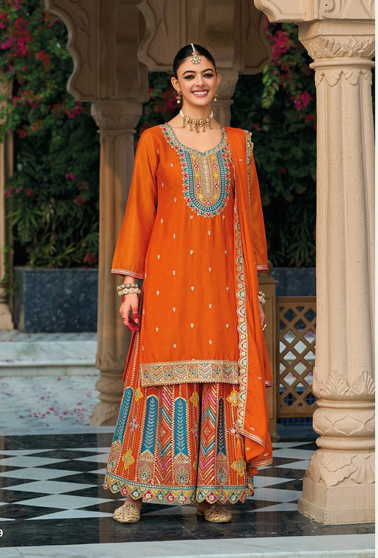 Noor-e-Nazaakat Suits Collection Orange