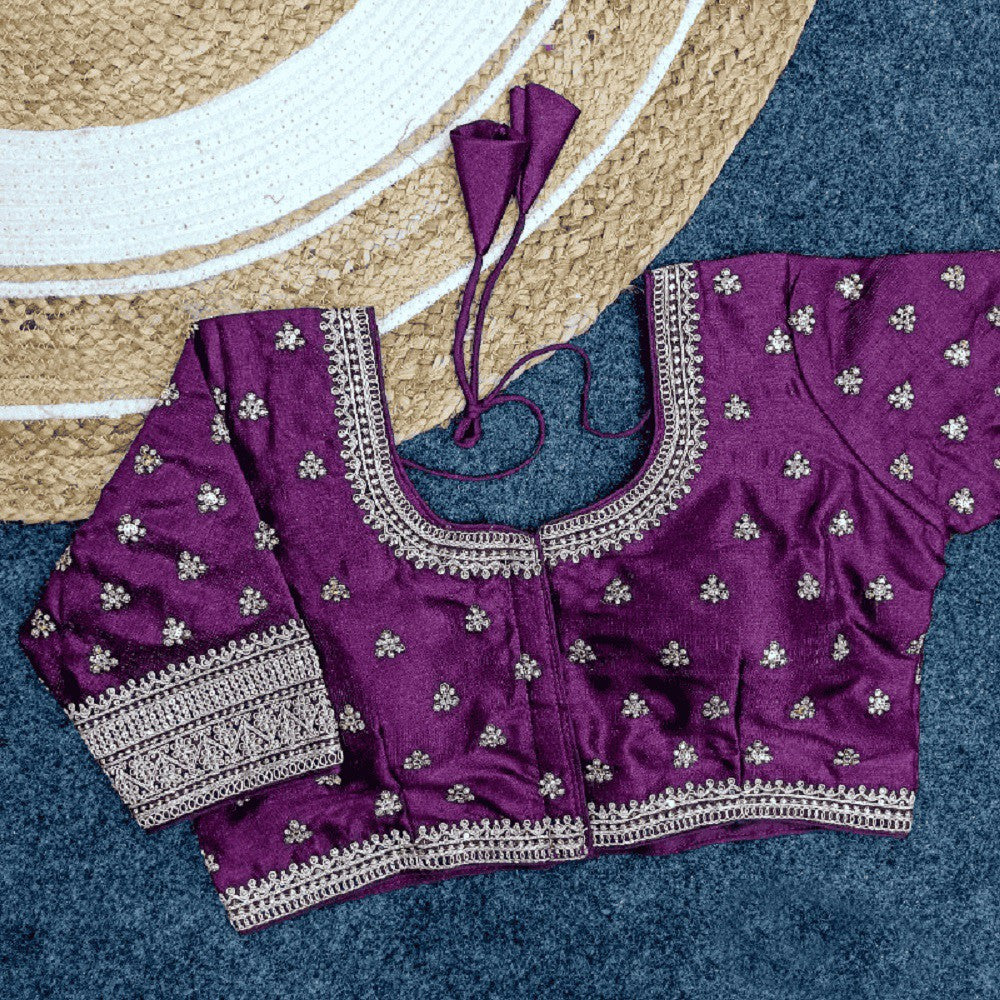 Classic Milan Silk Blouse Wine