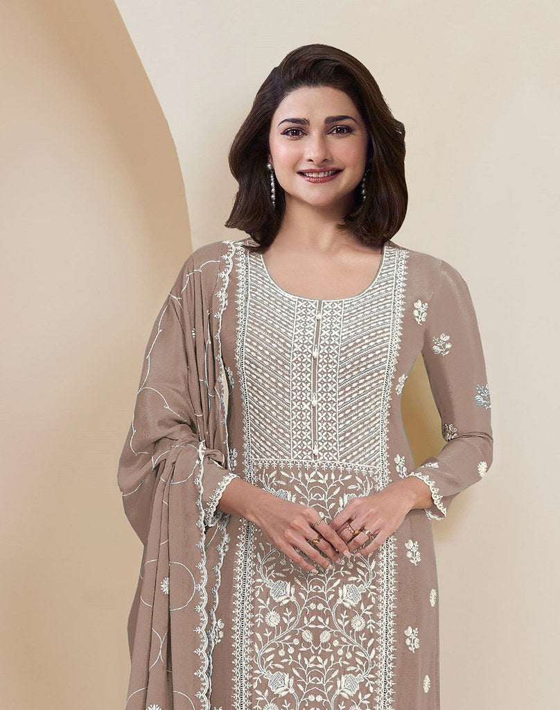 Aangan Suits Collection Beige