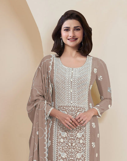 Aangan Suits Collection Beige