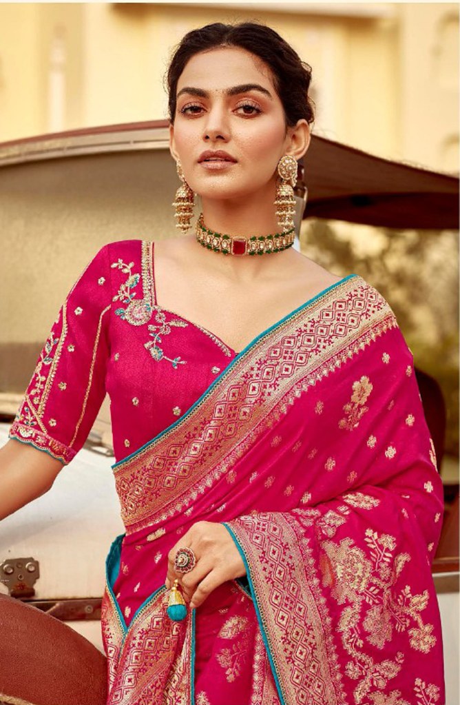 Silken Saaj Saree Collection Pink