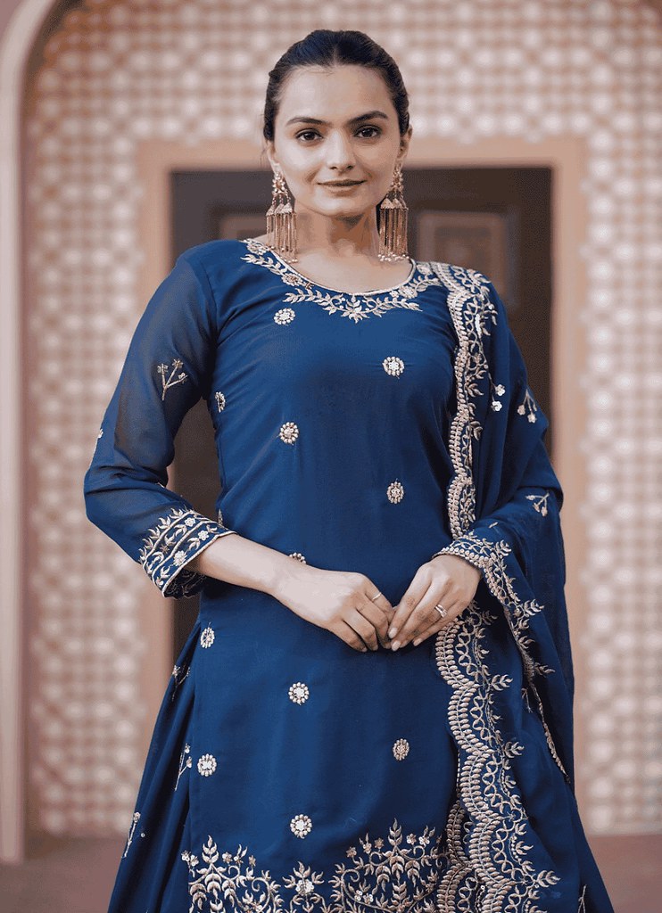 Mehfil Suits Collection Blue