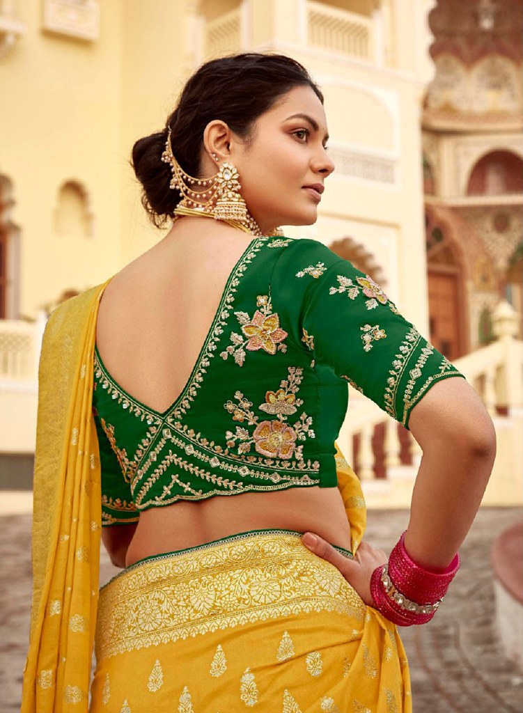 Silken Saaj Saree Collection Yellow