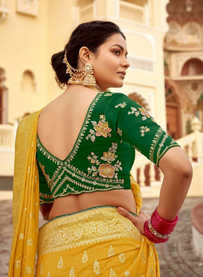 Silken Saaj Saree Collection Yellow
