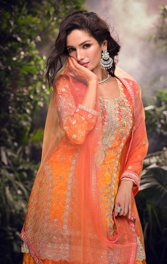 Saanwariya Shades Suits Collection Orange