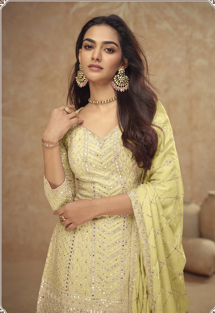 Sitara Sheen Suits Collection Yellow