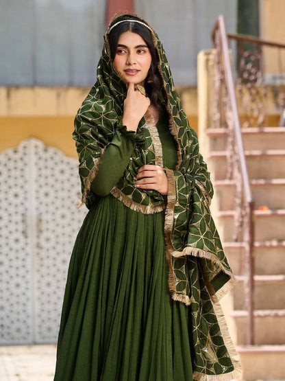 Ruhaniyaat Gown Collection Mehendi Green