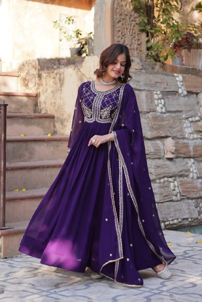 Gulbaani Gown Collection Purple