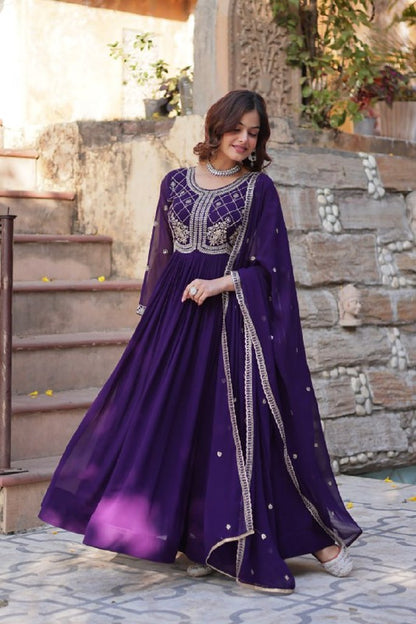 Gulbaani Gown Collection Purple