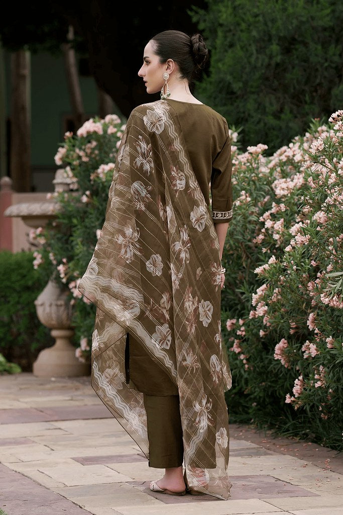 Zyra Suits Collection Mehendi Green