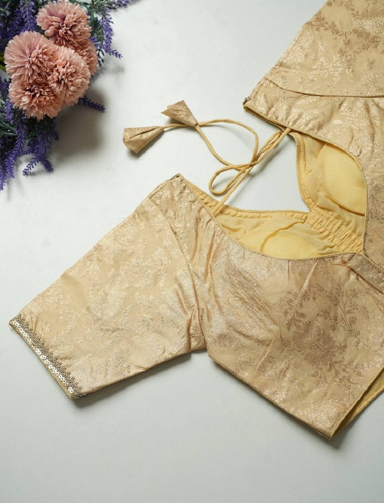 SilkSootra Blouse Line Cream