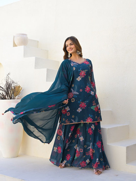 Zehra Shades Suits Collection Navy Blue