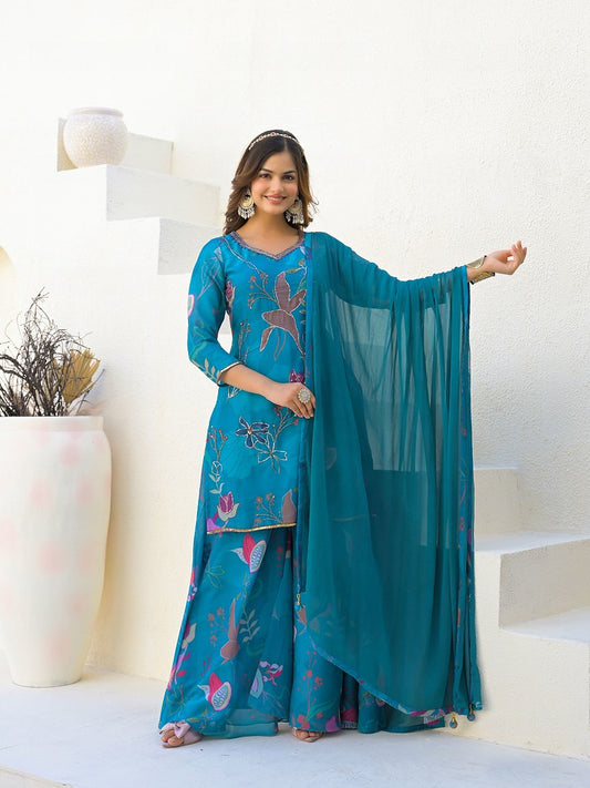 Zehra Shades Suits Collection Sky
