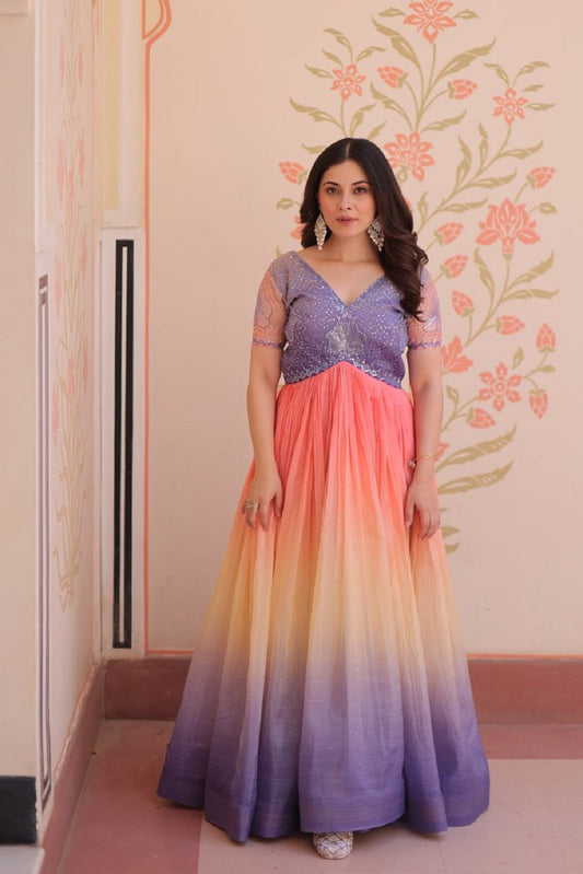 Zarposh Gown Collection Multi