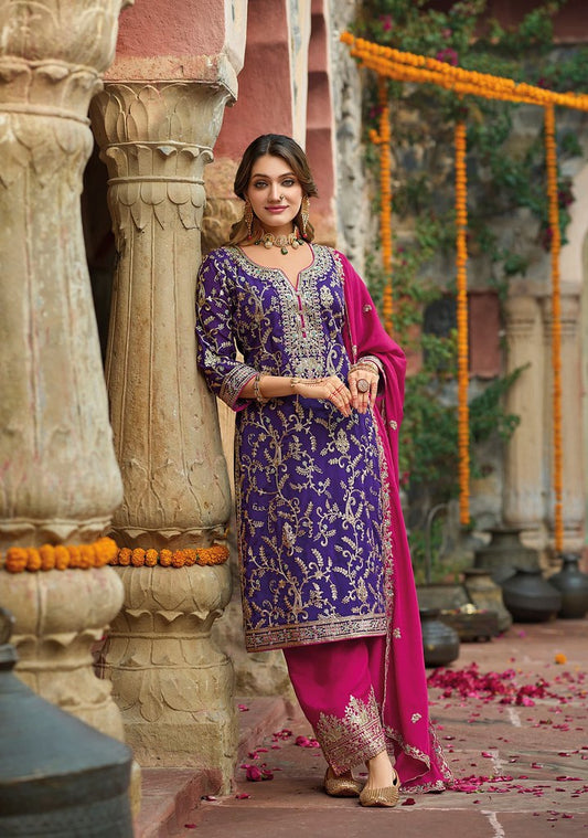Rangriti Grace Suits Collection Purple