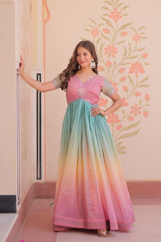 Zarposh Gown Collection Multi