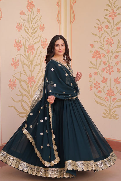 Baagh Gown Collection Blue