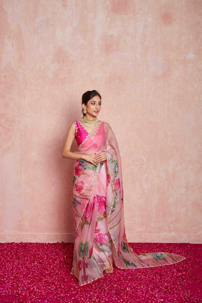 Aasmaani Saaz Saree Collection Pink