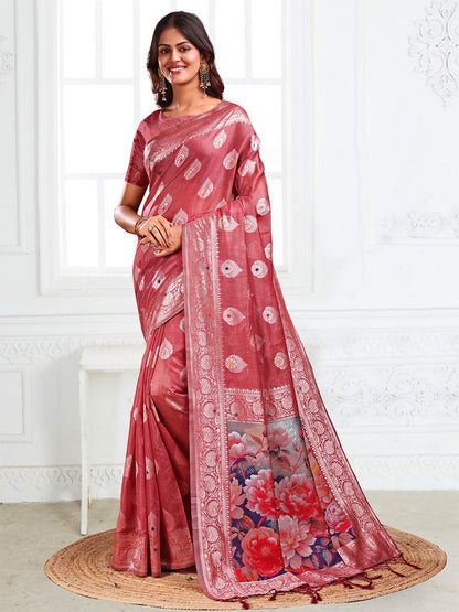 Meherloom Saree Collection Rust