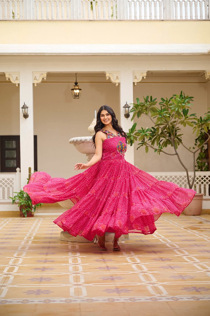 Garba Gleam Gown Collection Pink