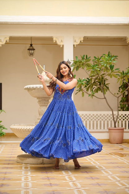 Garba Gleam Gown Collection Blue
