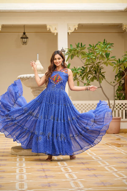 Garba Gleam Gown Collection Blue