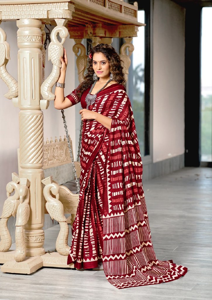 RaagSoot Saree Collection Maroon