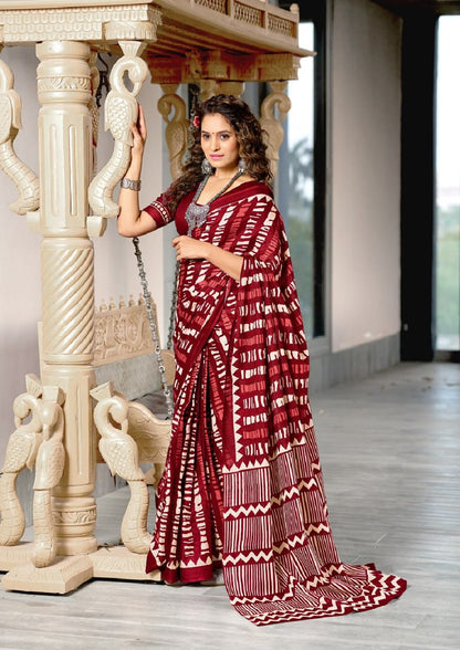 RaagSoot Saree Collection Maroon