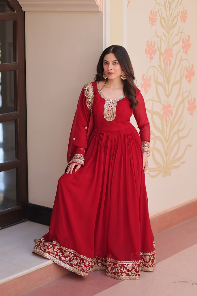 Raagini Gown Collection Maroon