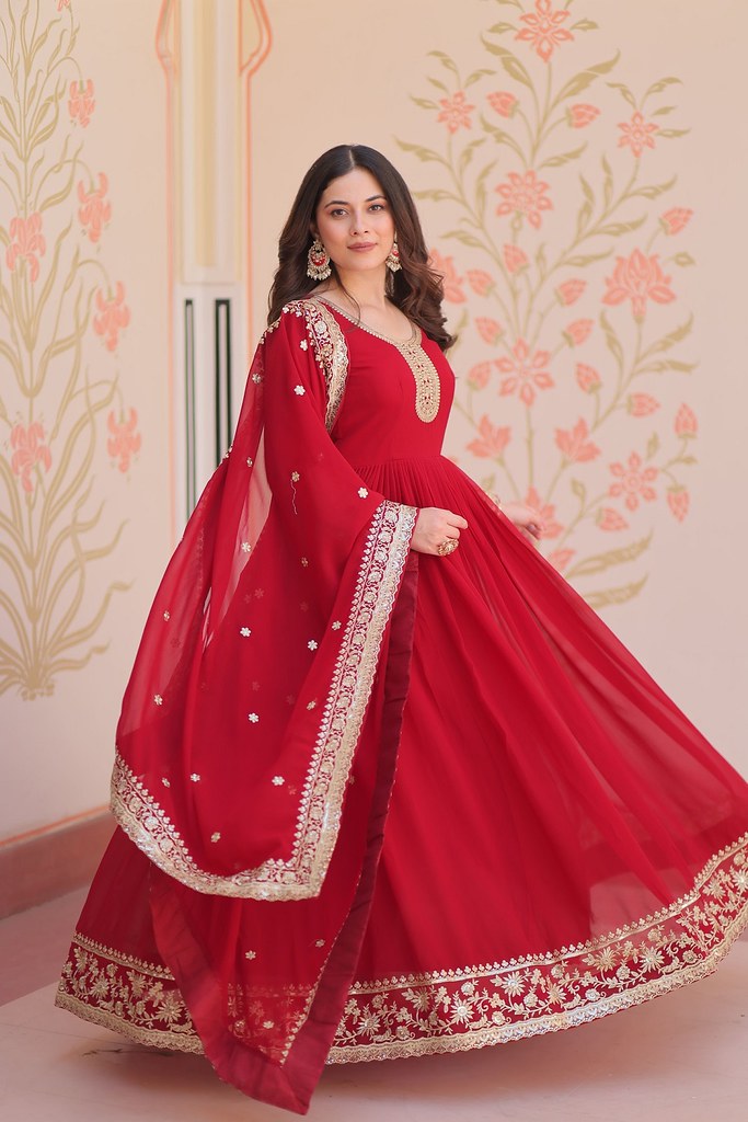 Raagini Gown Collection Maroon