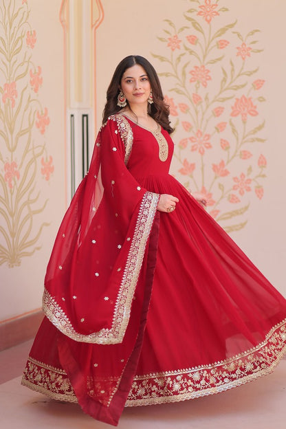 Raagini Gown Collection Maroon