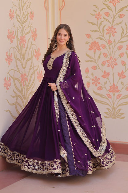 Raagini Gown Collection Purple