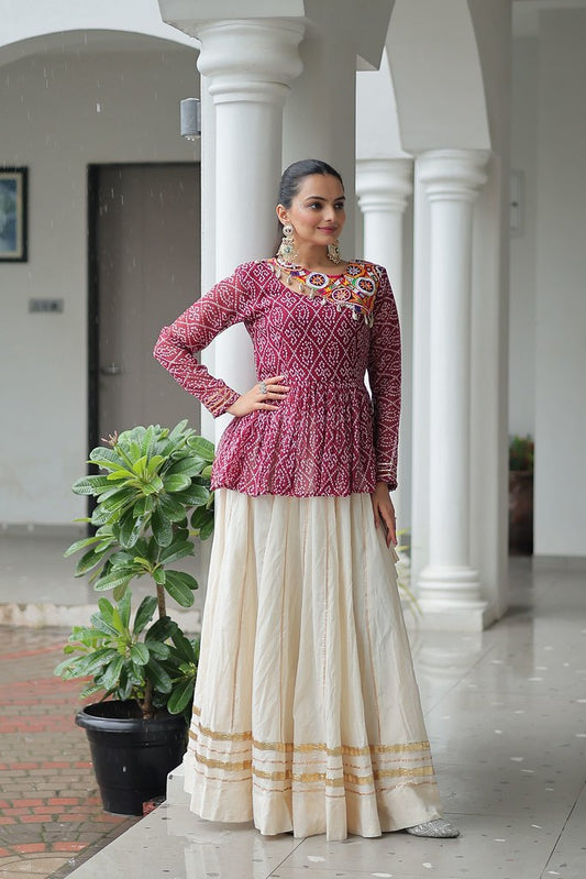 Nrityangana Collection Maroon