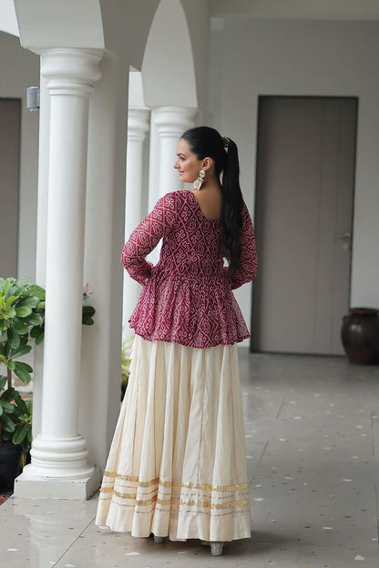 Nrityangana Collection Maroon