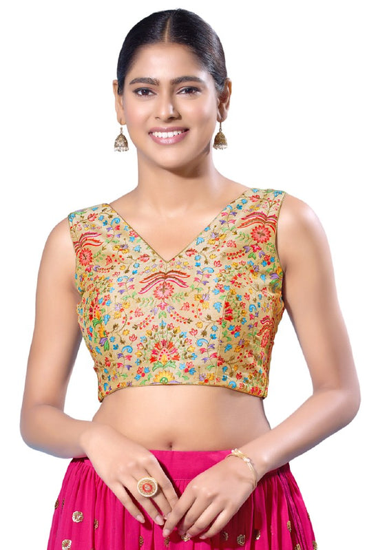 Karigari Blouse Line Golden