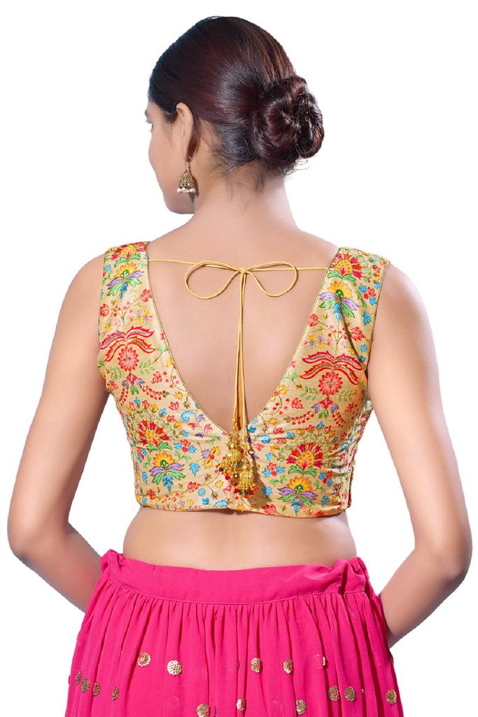 Karigari Blouse Line Golden