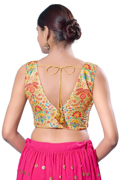 Karigari Blouse Line Golden
