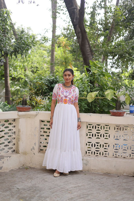 Chandrikaa Gown White