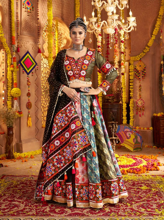Navrangini Collection Black Lehenga Choli