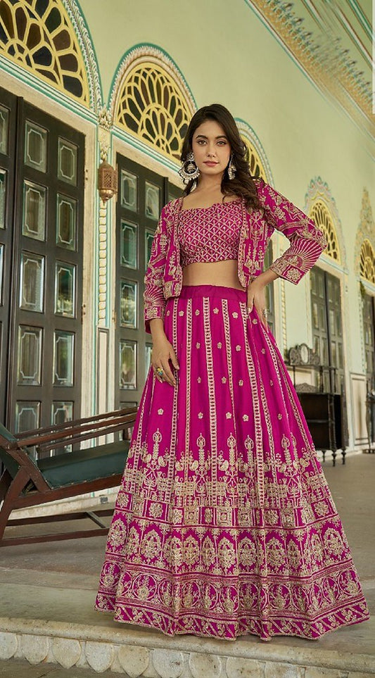 Varnika Collection Pink Lehenga Choli